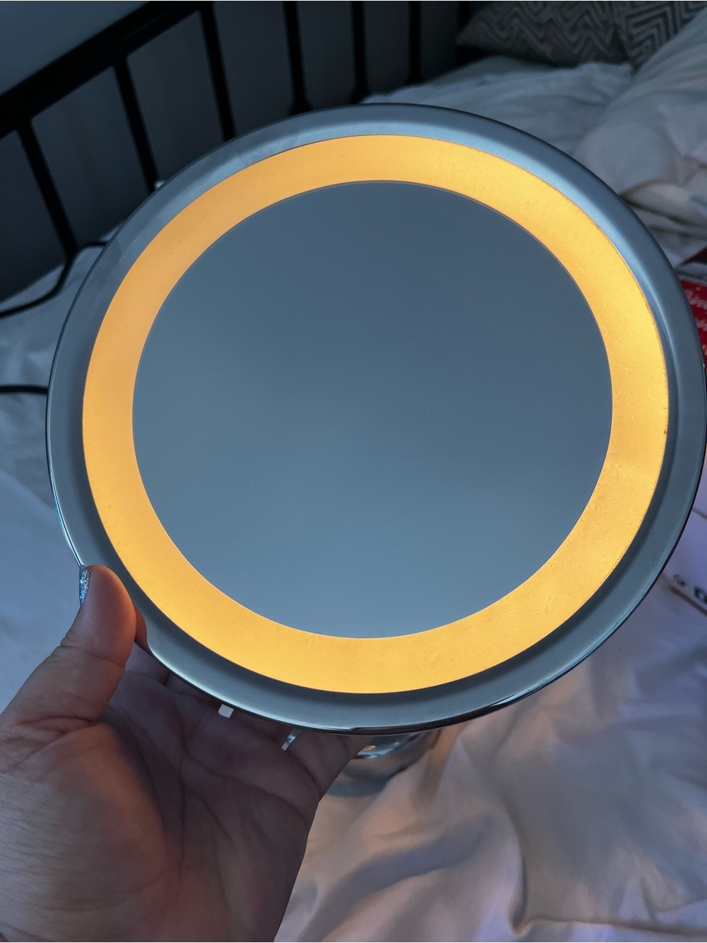 Silver LED Lighted Mirror - Picture 7 of 8